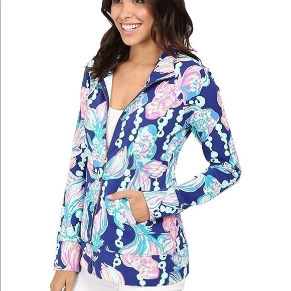 🌸 Lilly Pulitzer Reagan Zip Up Sweater Shirt XXS - Picture 3 of 9